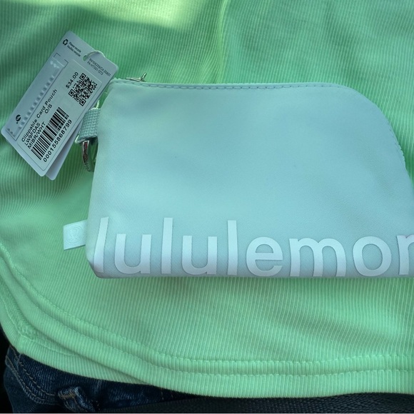 lululemon athletica Accessories - Lululemon Clippable Card Pouch MIBR/white